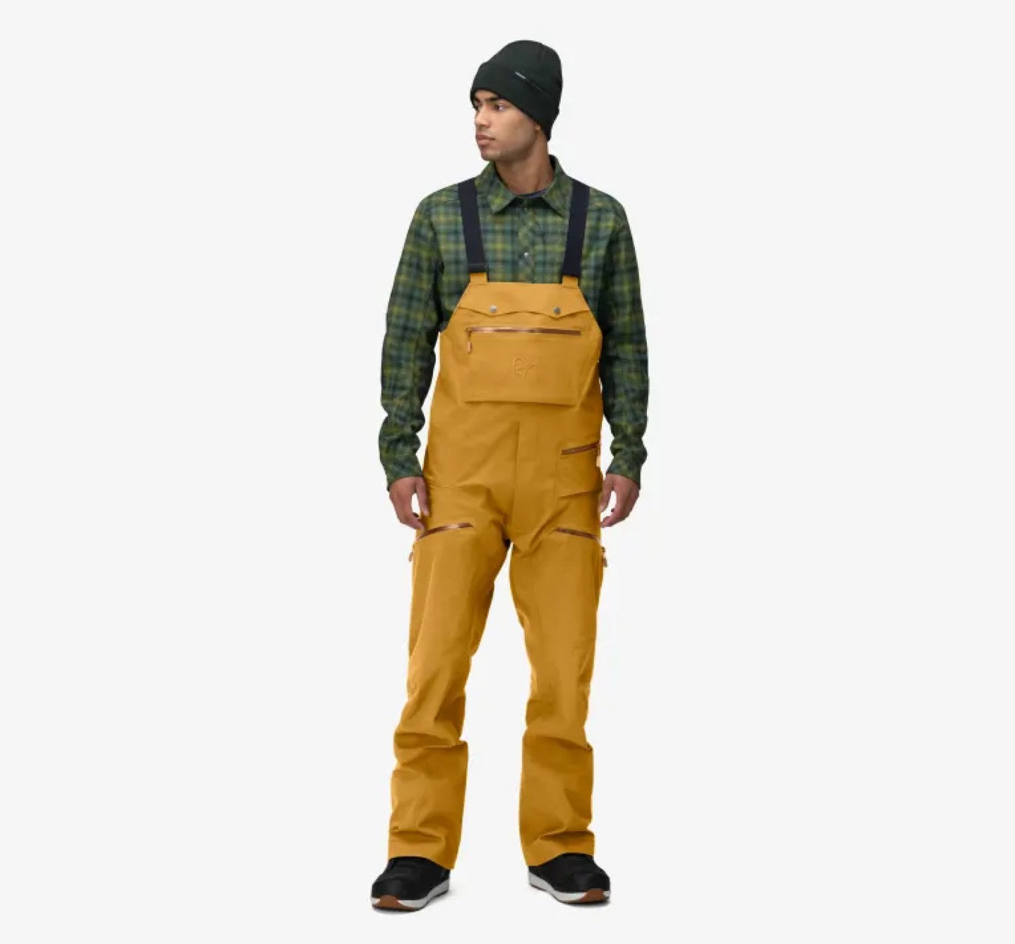 Norrona Tamok Gore-Tex Performance Shell Bib Pants for Men - Waterproof & Breathable Skiing & Snowboarding Gear for Outdoor Adventures
