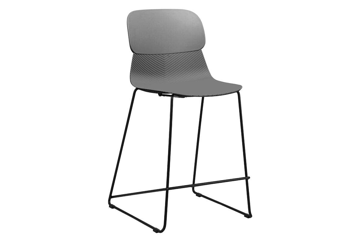 Sammy Counter Stool with Sled Base - 30 Inch Bar Height Stool, Durable Plastic Construction - Perfect for Kitchen Islands, Breakfast Bars & Home Decor