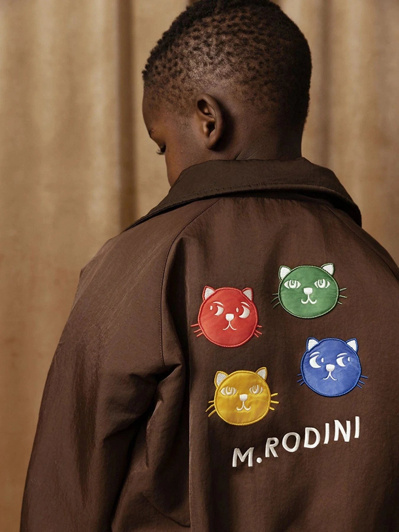 Stylish Boys Cool Cats Bomber Jacket - Brown Vintage Aviator Jacket for Kids | Perfect for School, Outdoor Adventures & Casual Wear