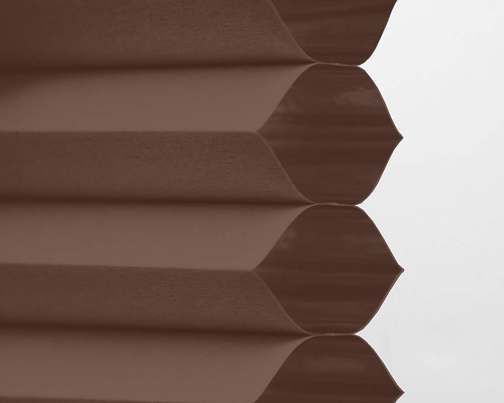 Artisan Select No-Tools Custom Cordless Blackout Cellular Shades - Mocha, 49 3/8
