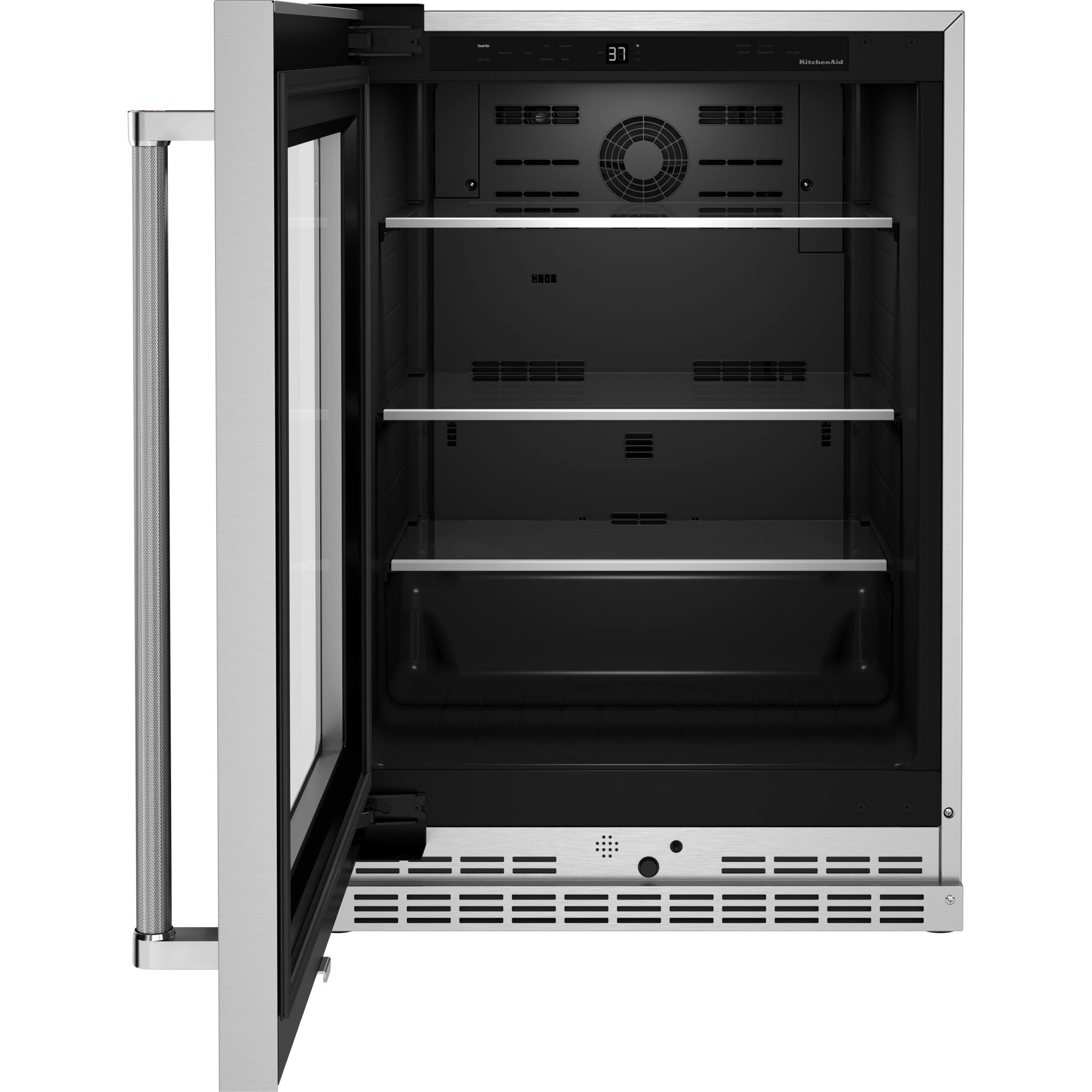 KitchenAid KURL314KSS Undercounter Refrigerator - 15 Inch Stainless Steel Built-In Beverage Cooler for Kitchen, Bar & Outdoor Use
