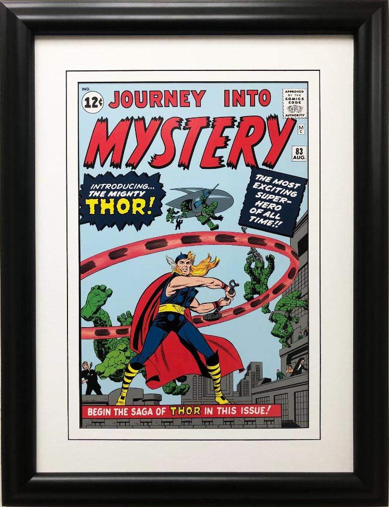 Marvel Journey into Mystery The Mighty Thor #83 Framed Comic Art Print - 16.5x21.5 Inches Wall Decor for Superhero Fans & Comic Collectors - Perfect for Home, Office, or Game Room Display