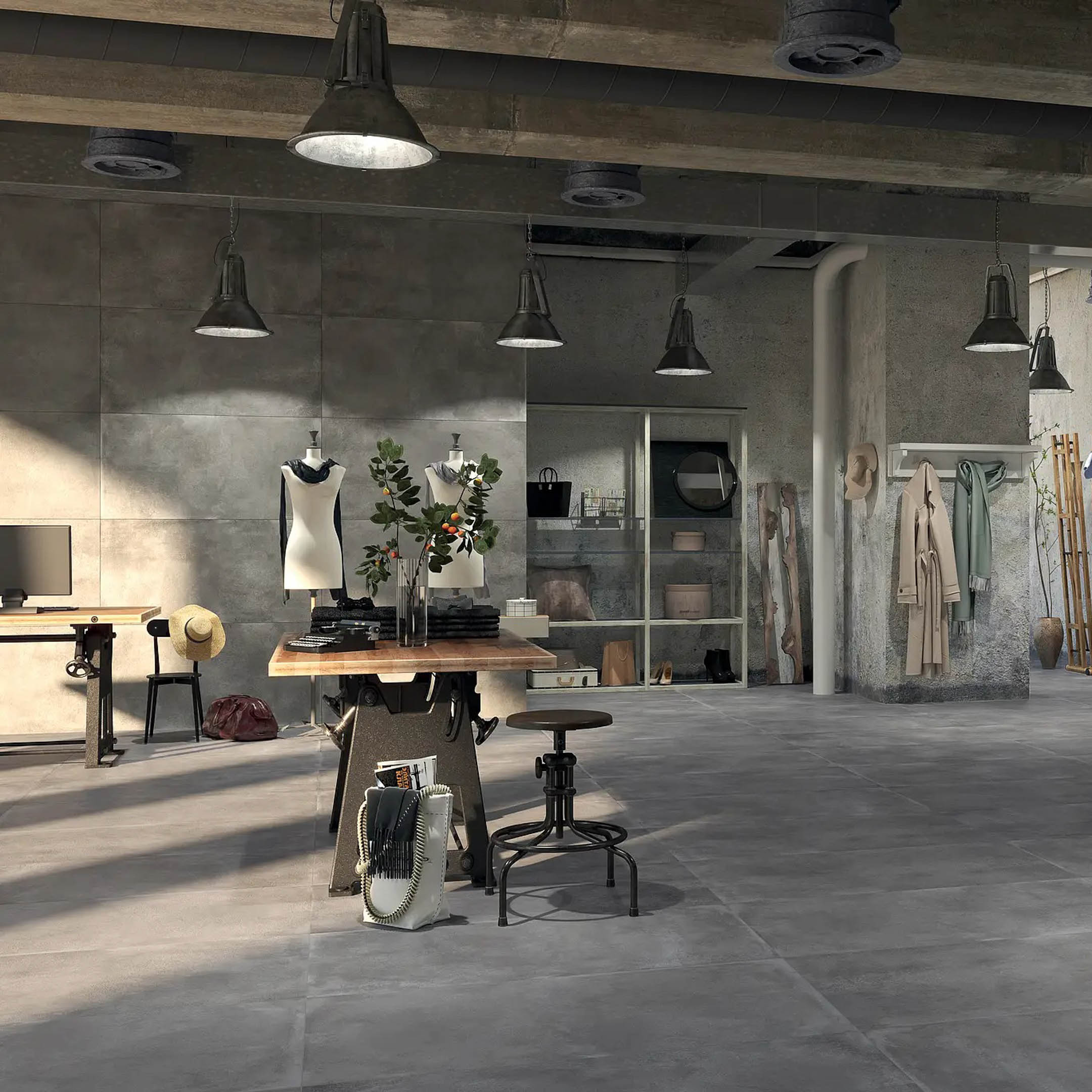 Premium Italian Concrete Look Porcelain Tile - Durable & Stylish Flooring for Modern Homes, Kitchens, Bathrooms & Commercial Spaces