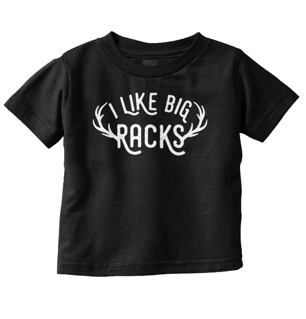 Funny Hunting Youth T-Shirt for Boys - 'I Like Big Racks' Humor Tee - Perfect for Outdoor Adventures & Hunting Trips
