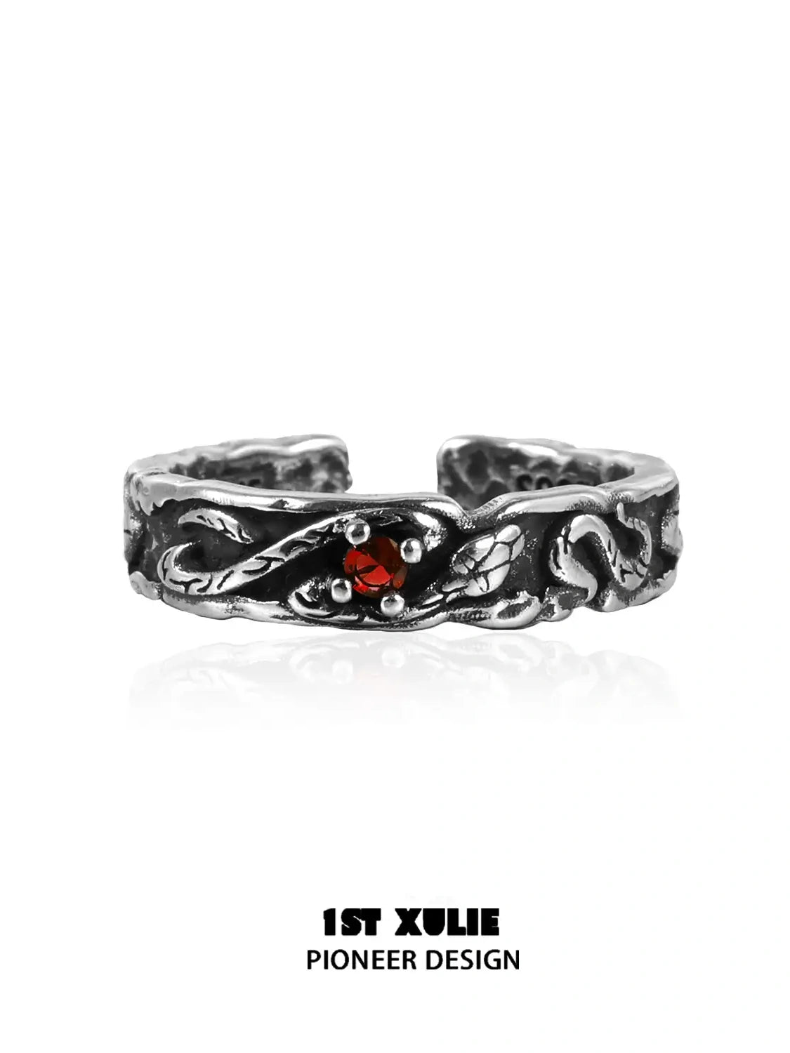 S925 Sterling Silver Zircon Snake Bite Couple Rings for Women & Men - Perfect for Anniversary Gifts, Valentine's Day & Romantic Occasions