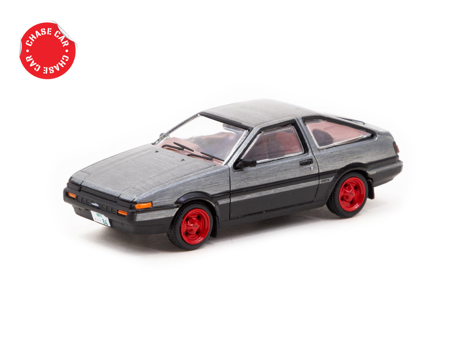 J Collection Toyota Sprinter Trueno AE86 Diecast Model Car 1:24 Scale - Red & Black Color - Perfect for Car Enthusiasts, Collectors, and Anime Fans (Initial D)