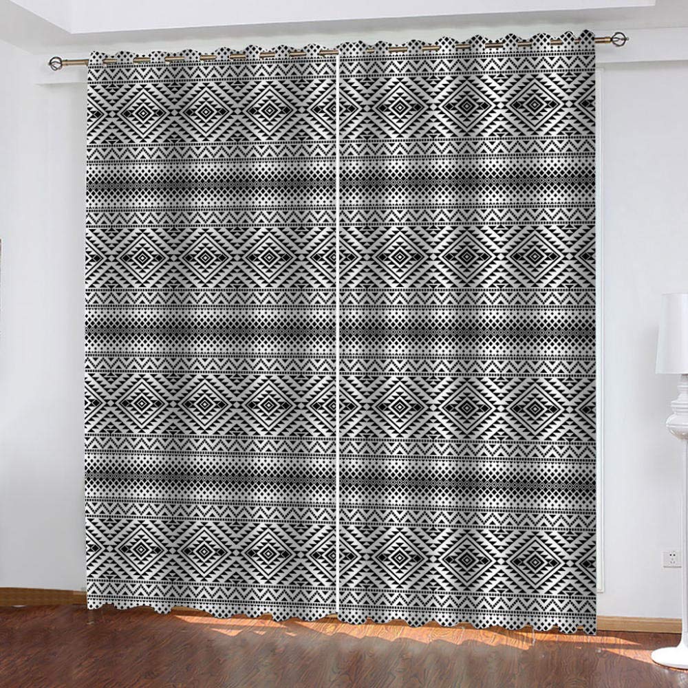 Blackout Curtains with Eyelet Design - 2 Panels 52x84 Inches, Thermal Insulated Room Darkening Drapes for Living Room & Bedroom - Soft Noise Reducing Window Treatment for Better Sleep & Privacy