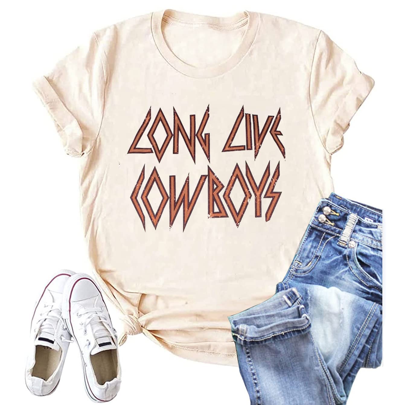 Vintage Western Graphic Tee for Women - Country Music Shirt for Concerts & Parties
