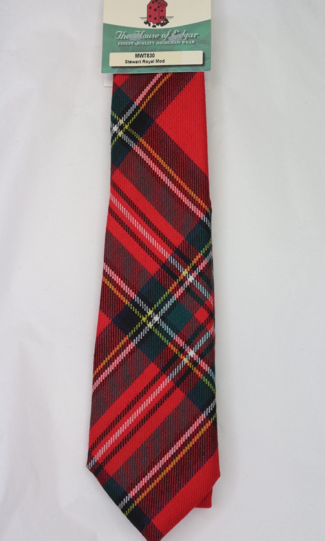 Royal Stewart Tartan Tie for Men - Classic Scottish Plaid Necktie for Formal Wear, Weddings & Office Attire