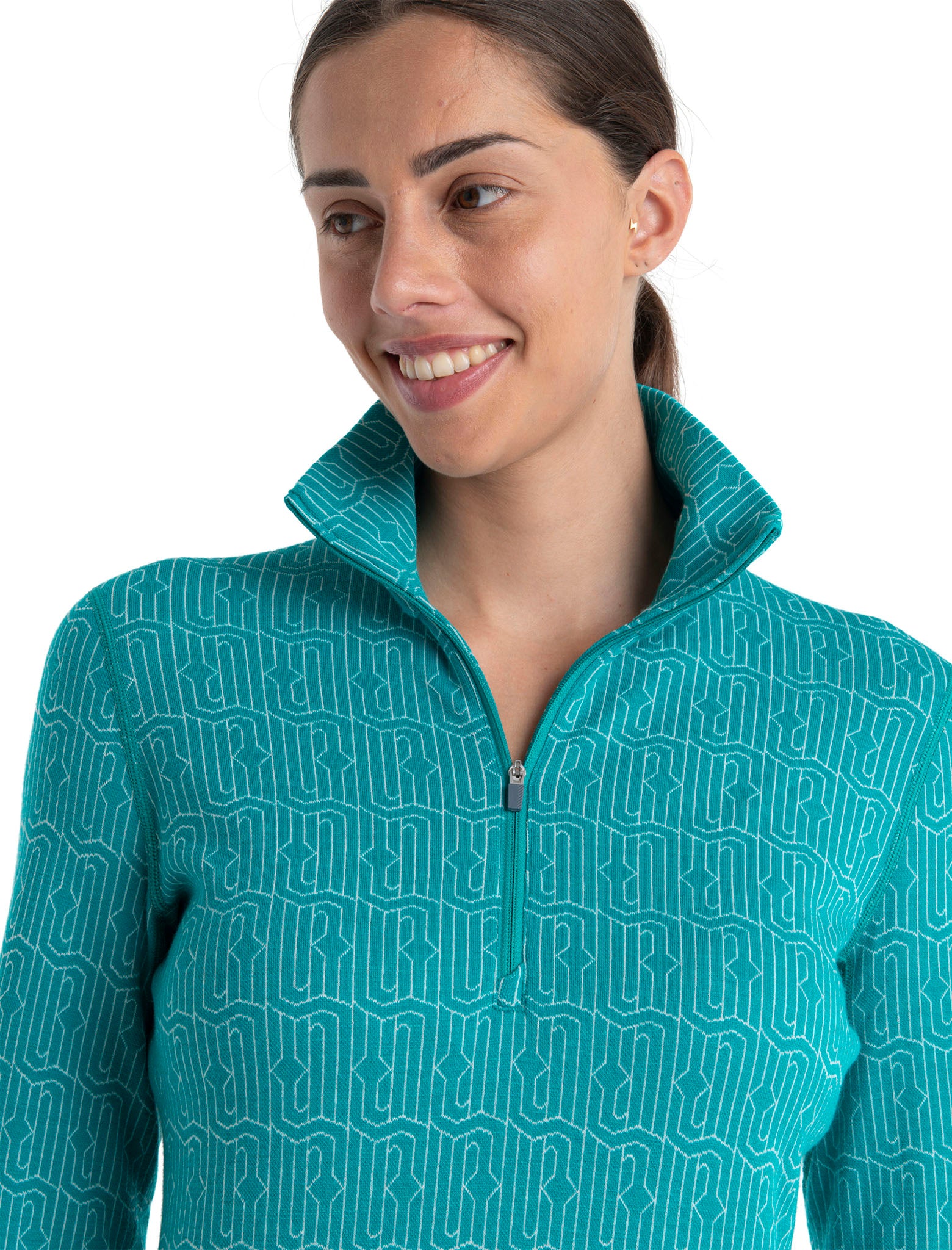 260 Vertex Herenga Women's Merino Wool Long Sleeve Half Zip Thermal Top - Warm Base Layer for Hiking, Skiing & Winter Outdoor Activities