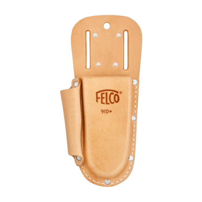 Felco F910+ Leather Holster with Belt Loop & Clip - Durable Leather Sheath for Pruners, Scissors & Garden Tools - Perfect for Landscaping, Gardening & Outdoor Work