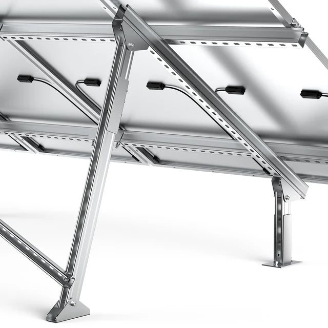 Rich Solar Solar Ground Mount Kit - Compatible with MEGA 100, MEGA 100 SLIM & MEGA 150 Solar Panels | Heavy-Duty Racking System for Off-Grid & RV Solar Installations | Perfect for Residential, Commercial & Outdoor Solar Projects
