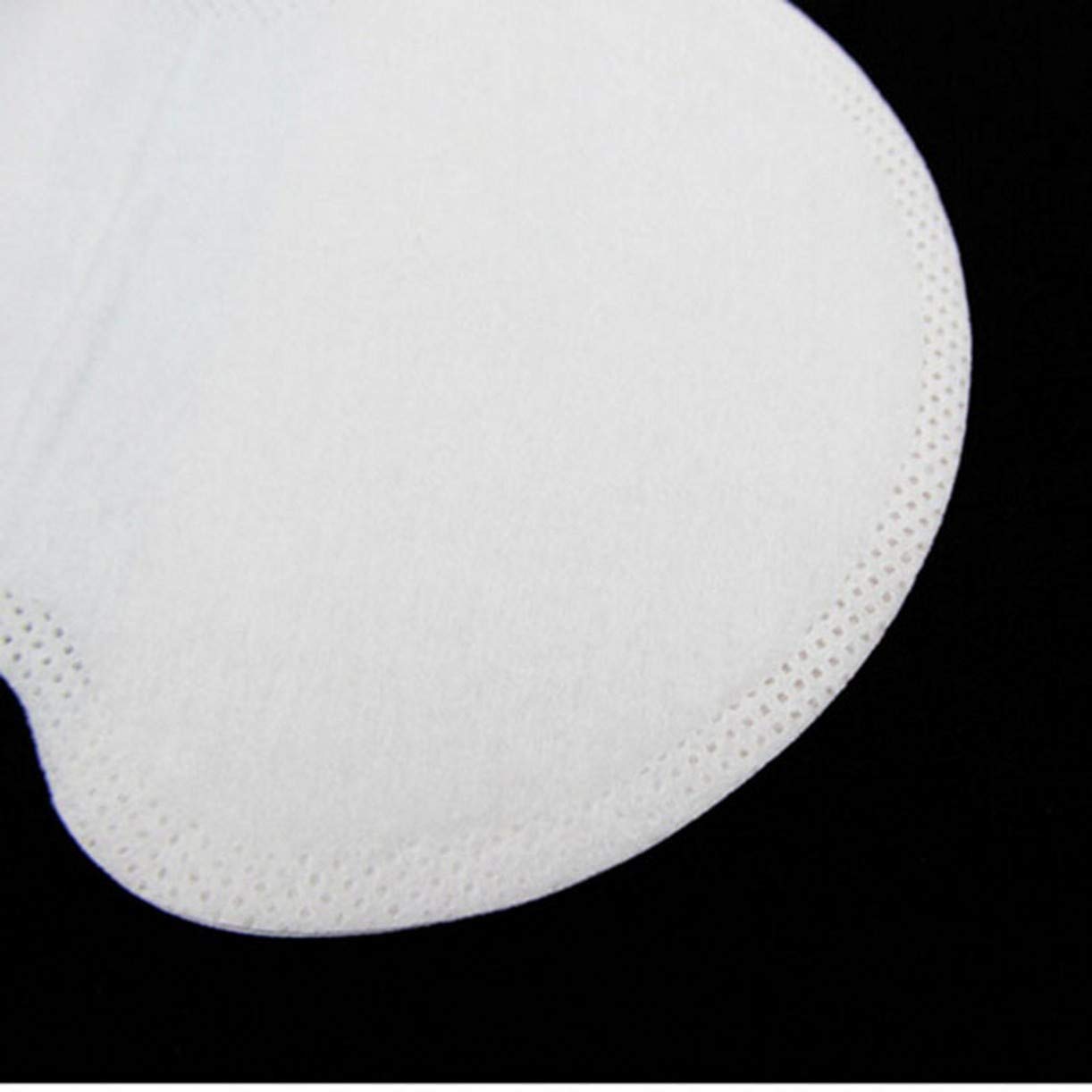WHITE Underarm Sweat Pads [100pcs/50pairs] - Disposable Cotton Pads for Excessive Sweating Protection, Keep Armpits Fresh & Prevent Shirt Stains | Ideal for Workouts, Office Wear & Hot Weather
