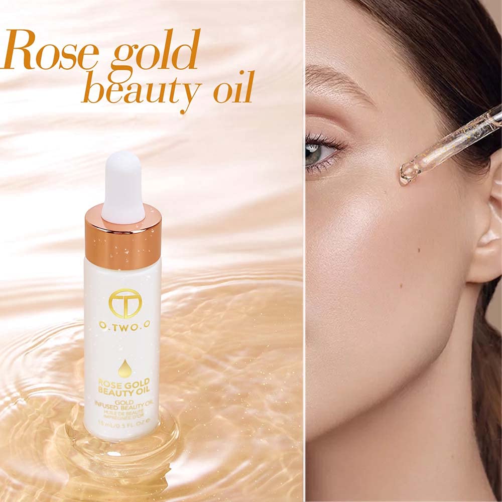 Gold Makeup Primer Oil - Hydrating & Glowing Face Base for Flawless Makeup Application | Perfect for Daily Use, Special Occasions & Photo Shoots