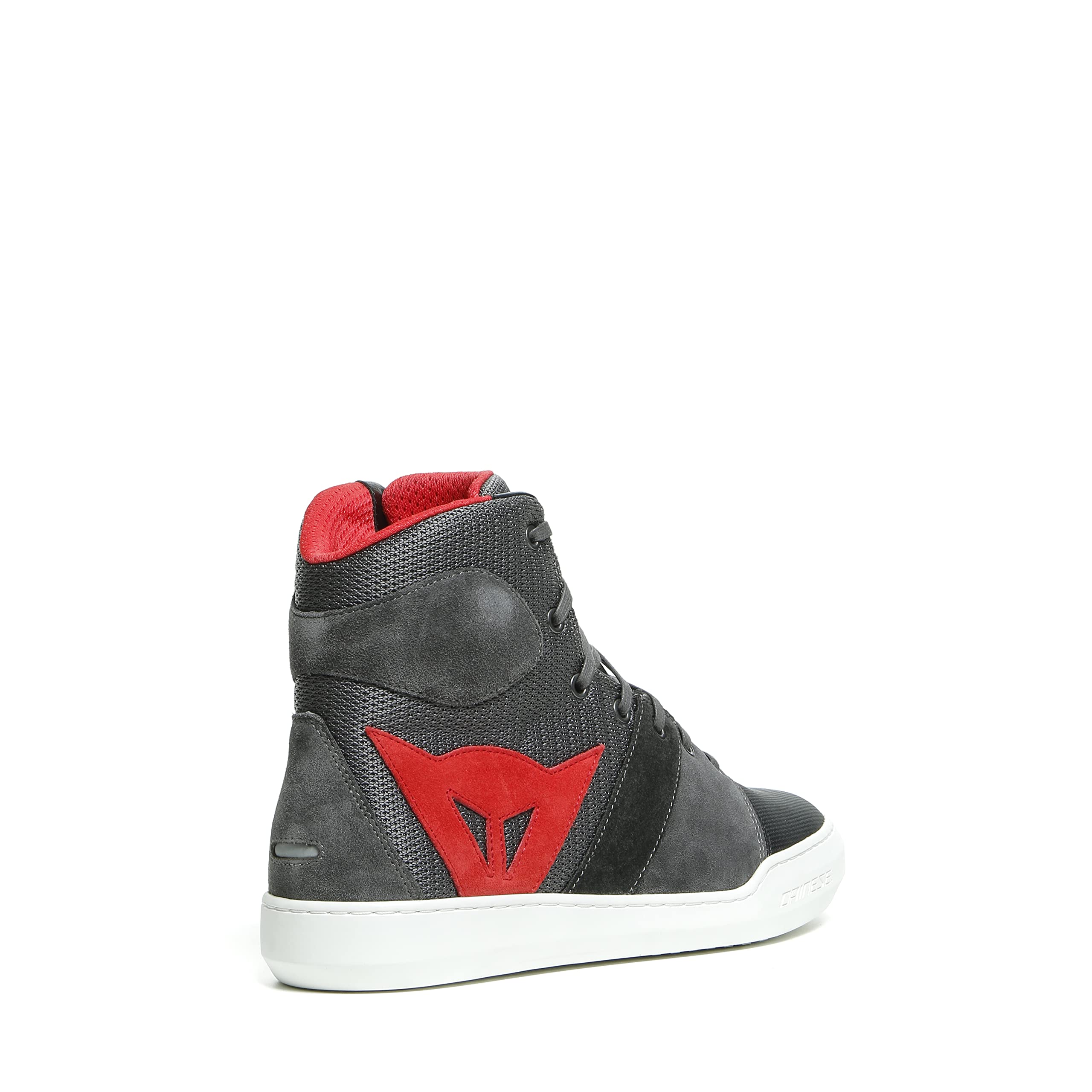 Dainese York Air Shoes - Men's Motorcycle Riding Boots (Phantom/Red, Size 45) for Street Bike & Cruiser Comfort & Protection