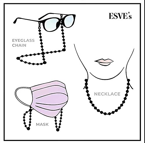 Stylish Beaded Mask Lanyard Set for Women & Kids - 23 Inch (4 Pack) - Perfect for Travel & Work