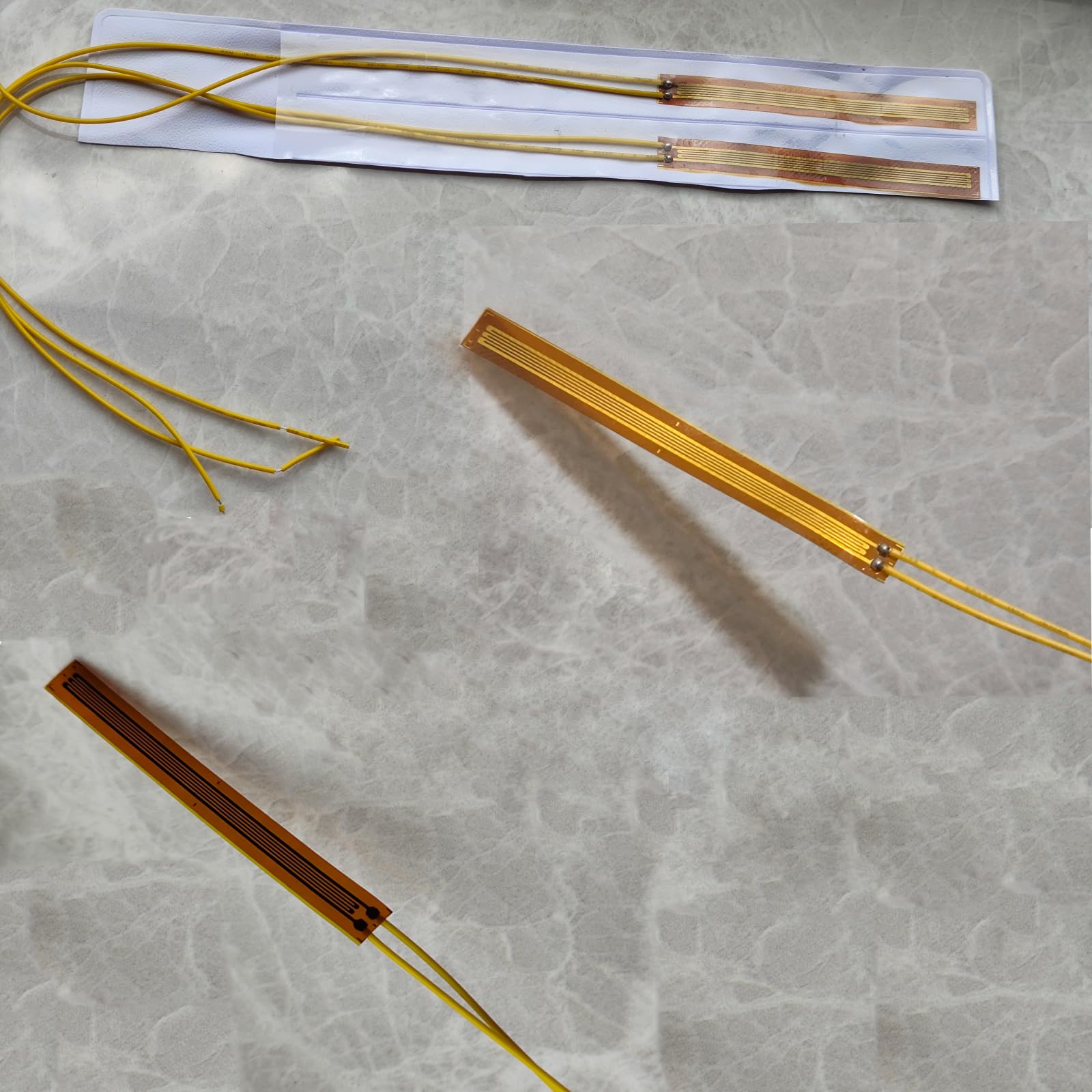 120 Ohm 50AA Foil Resistance Strain Gauge Sensor - 2 Pack for Load Cell, Pressure Measurement in Material Testing, Industrial Applications & Science Experiments | Perfect for Structural Analysis, Force Detection & Laboratory Research