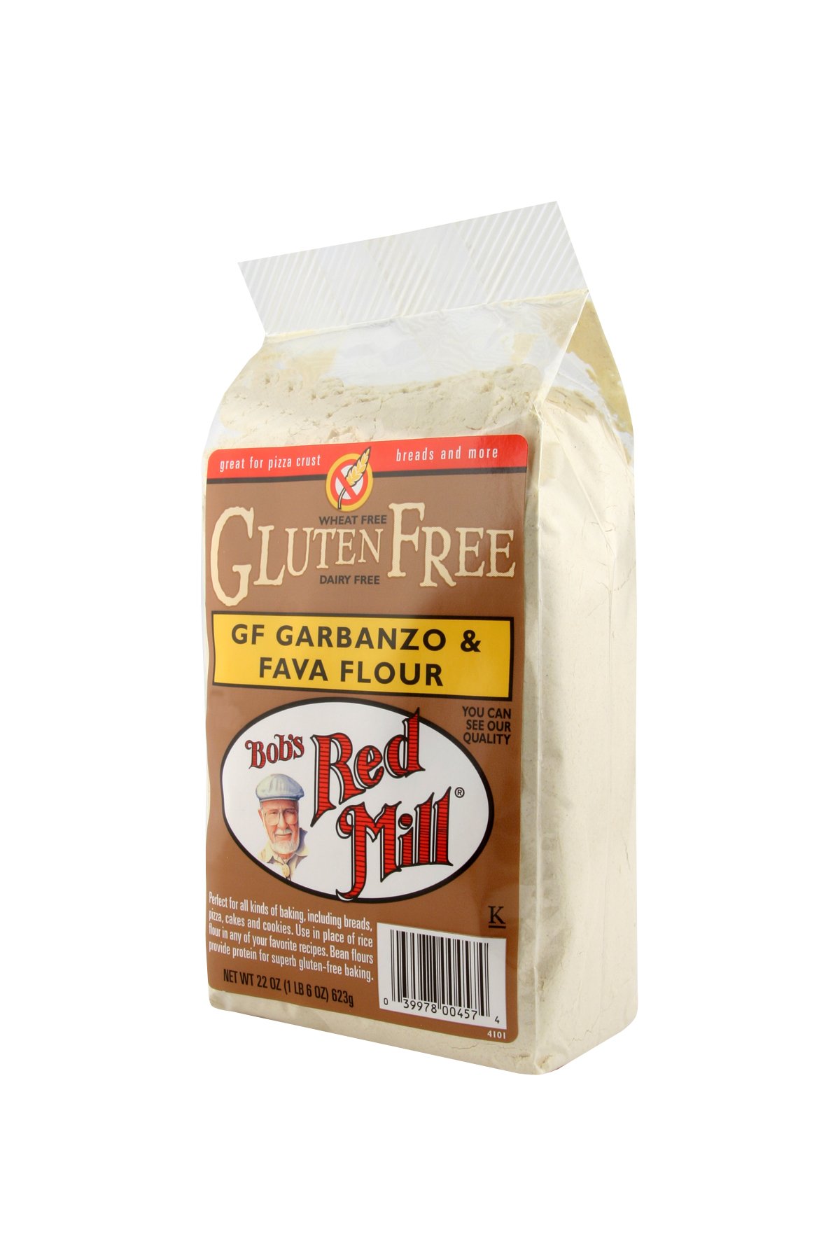 Bob's Red Mill Garbanzo Fava Flour - Gluten-Free, Non-GMO, 22 Ounce (Pack of 4) - Perfect for Baking, Cooking & Mediterranean Cuisine