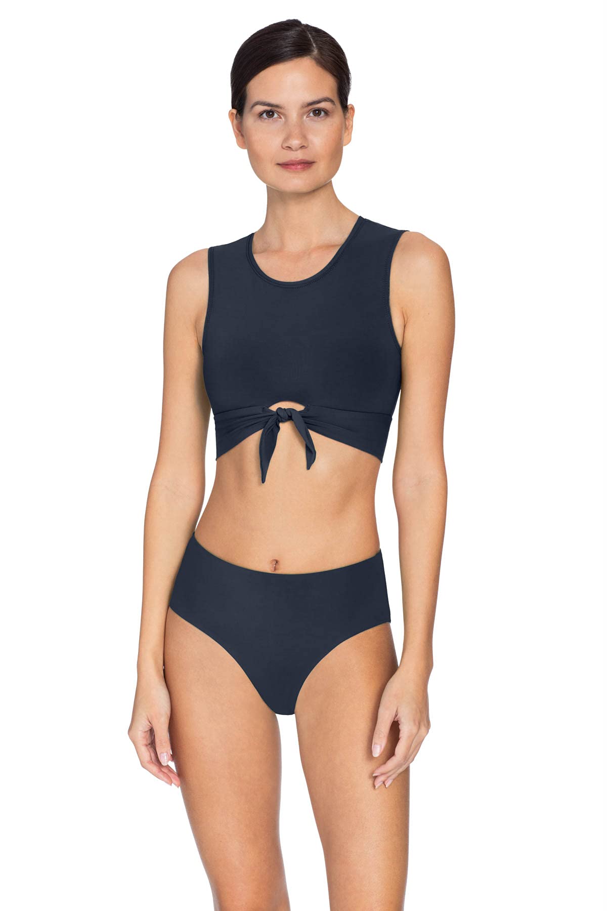Robin Piccone Women's Ava Tank Bikini Top - Stylish Swimwear for Beach, Pool & Summer Vacations