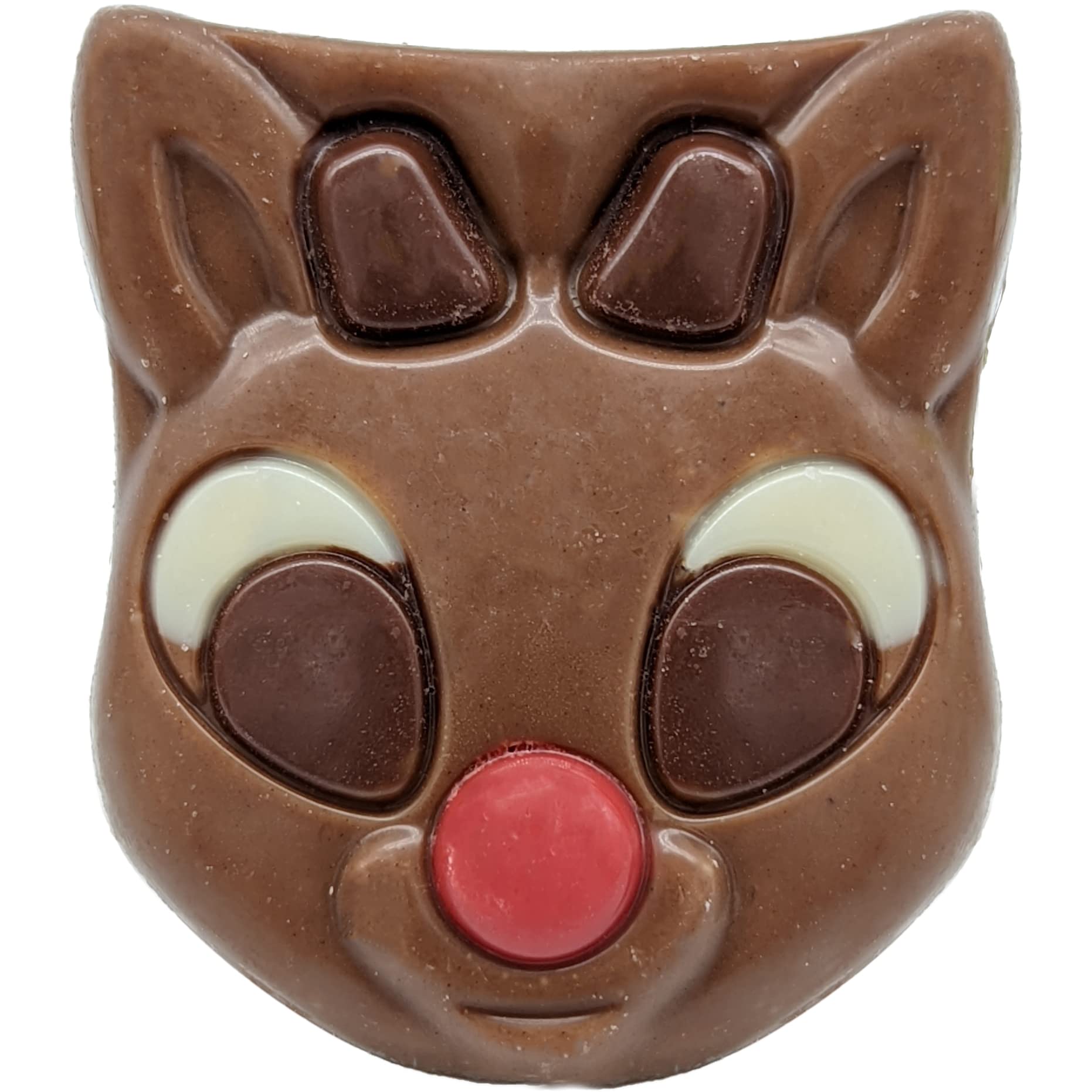 Fruidles Christmas Rudolph Chocolate Holiday Treats - Double Crisp Milk Chocolate Pops - Individually Wrapped Kosher Certified Dairy - 2