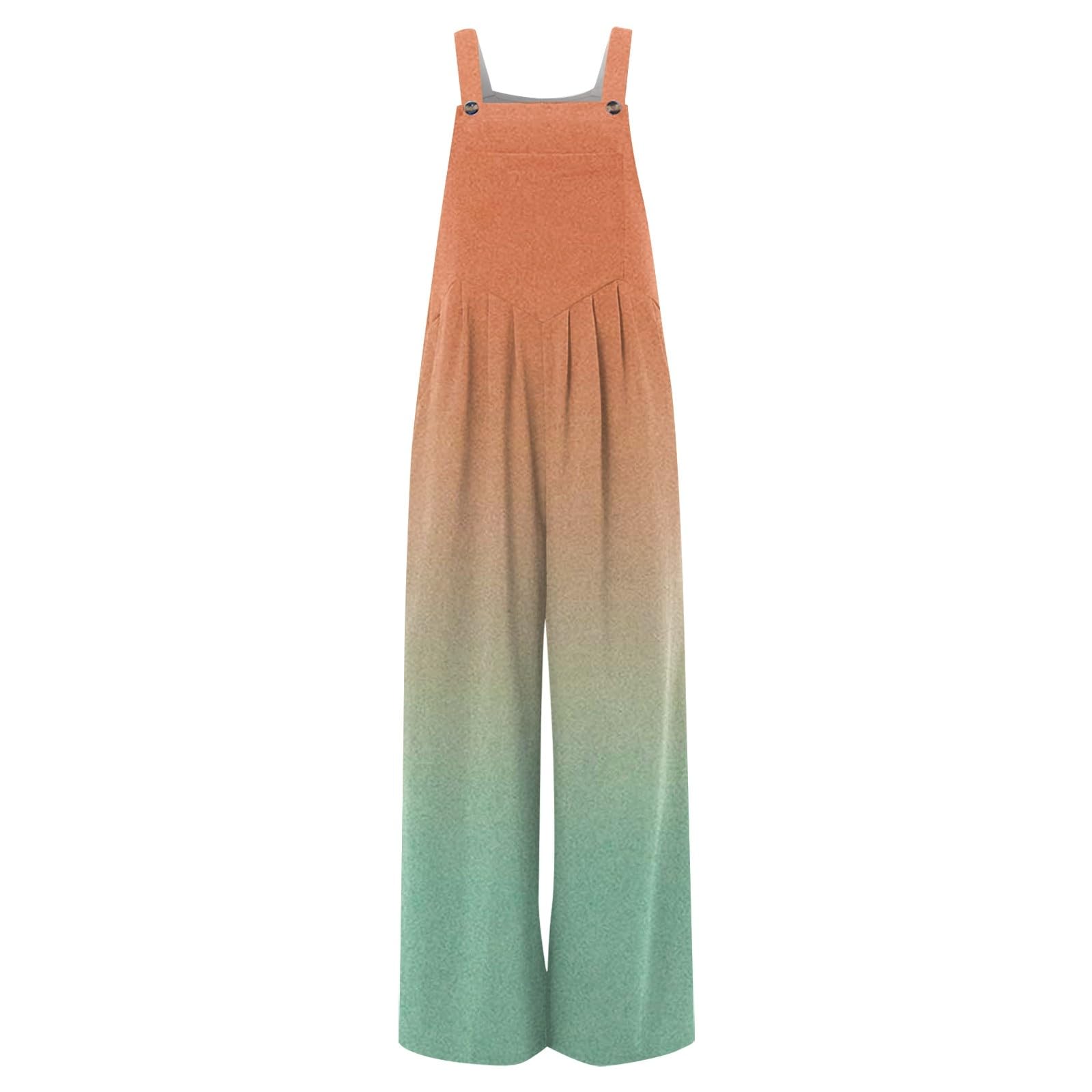 Women's Wide Leg Jumpsuit - Summer Casual Romper with Pockets | Beach & Streetwear