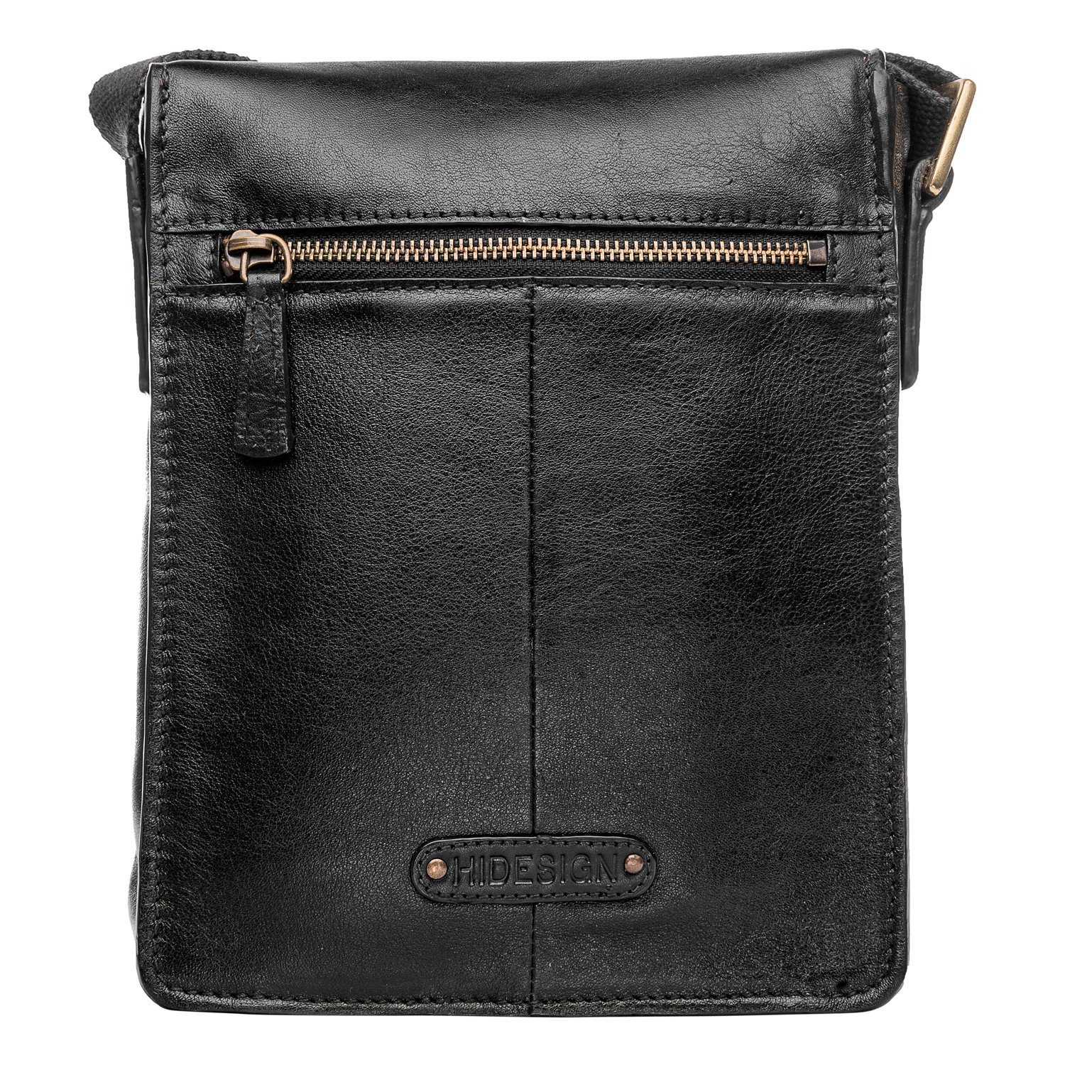 **Hidesign Aiden Genuine Leather Mini Crossbody Bag for Men & Women – Stylish Messenger & Travel Bag – Fits 10.5