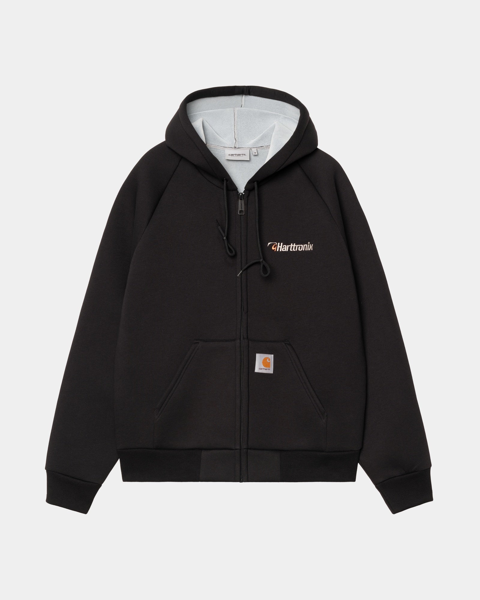 Harttronix Car Lux® Hooded Jacket for Men & Women - Waterproof Windbreaker with Fleece Lining | Black & Grey Heather Color Options | Perfect for Commuting, Road Trips & Outdoor Adventures