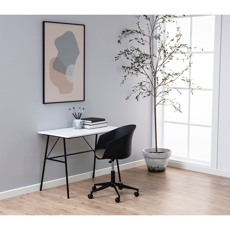 Ergonomic LIDAN Office Chair with Adjustable Height - Black - Perfect for Home Office, Gaming, and Workspace Comfort