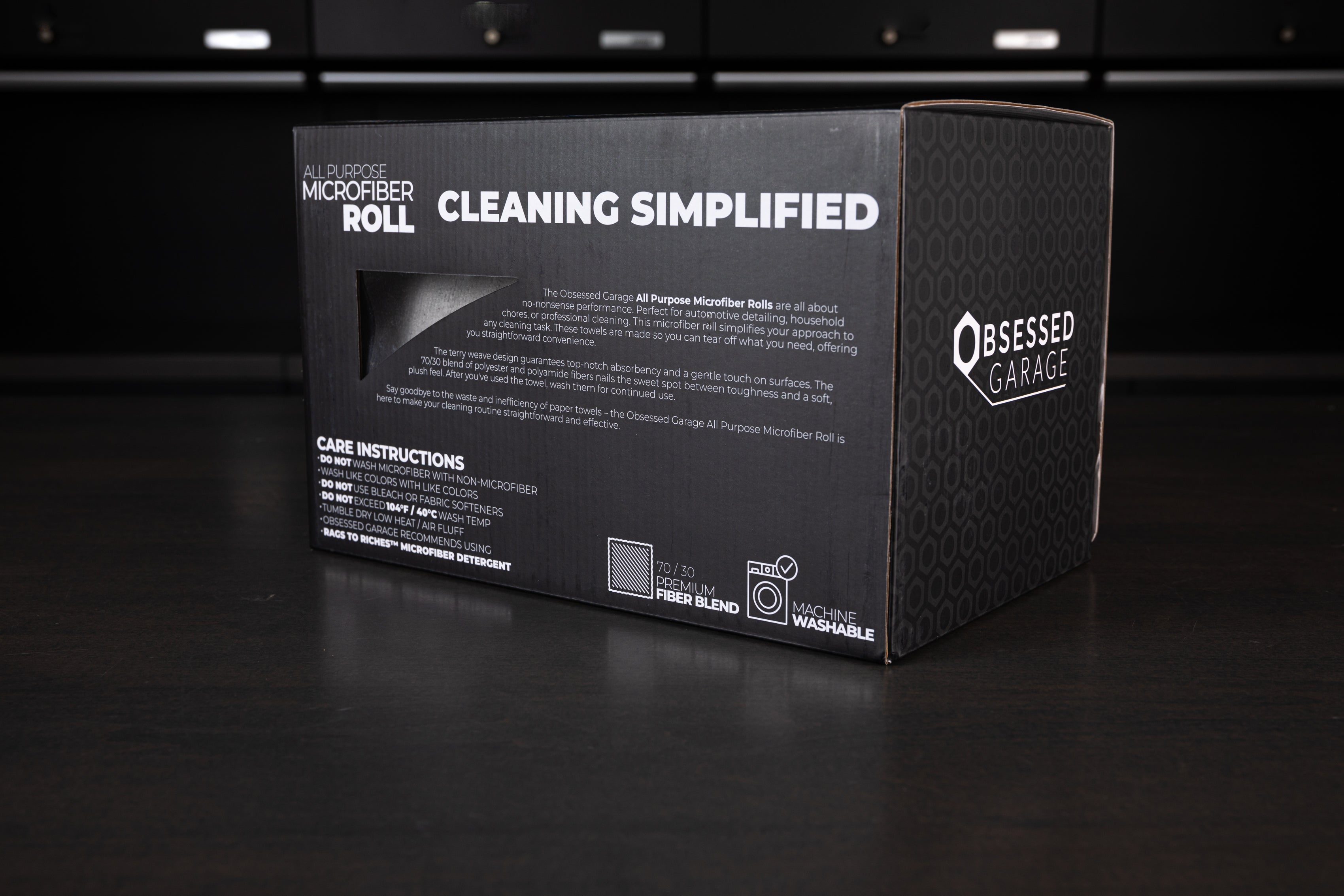Premium All-Purpose Microfiber Cleaning Roll - Super Absorbent & Lint-Free for Cars, Home & Electronics - Obsessed Garage Approved