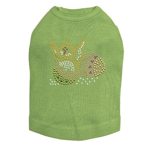 Easter Chick in Egg Rhinestone Dog Tank Top - Cute Pet Costume for Easter, Many Colors - Perfect for Easter Parties & Pet Photo Shoots