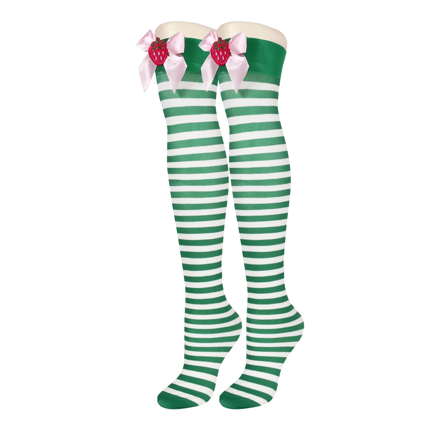 Benefeet Women's Thigh High Argyle Socks - Fun Striped Knee-High Stockings for Dress Up & Cosplay