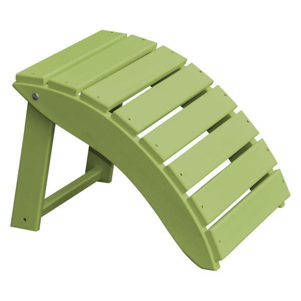 A&L Furniture Poly Folding Ottoman Stool - Lightweight Storage Footrest for Living Room, Bedroom, Patio - Perfect for Extra Seating & Home Organization