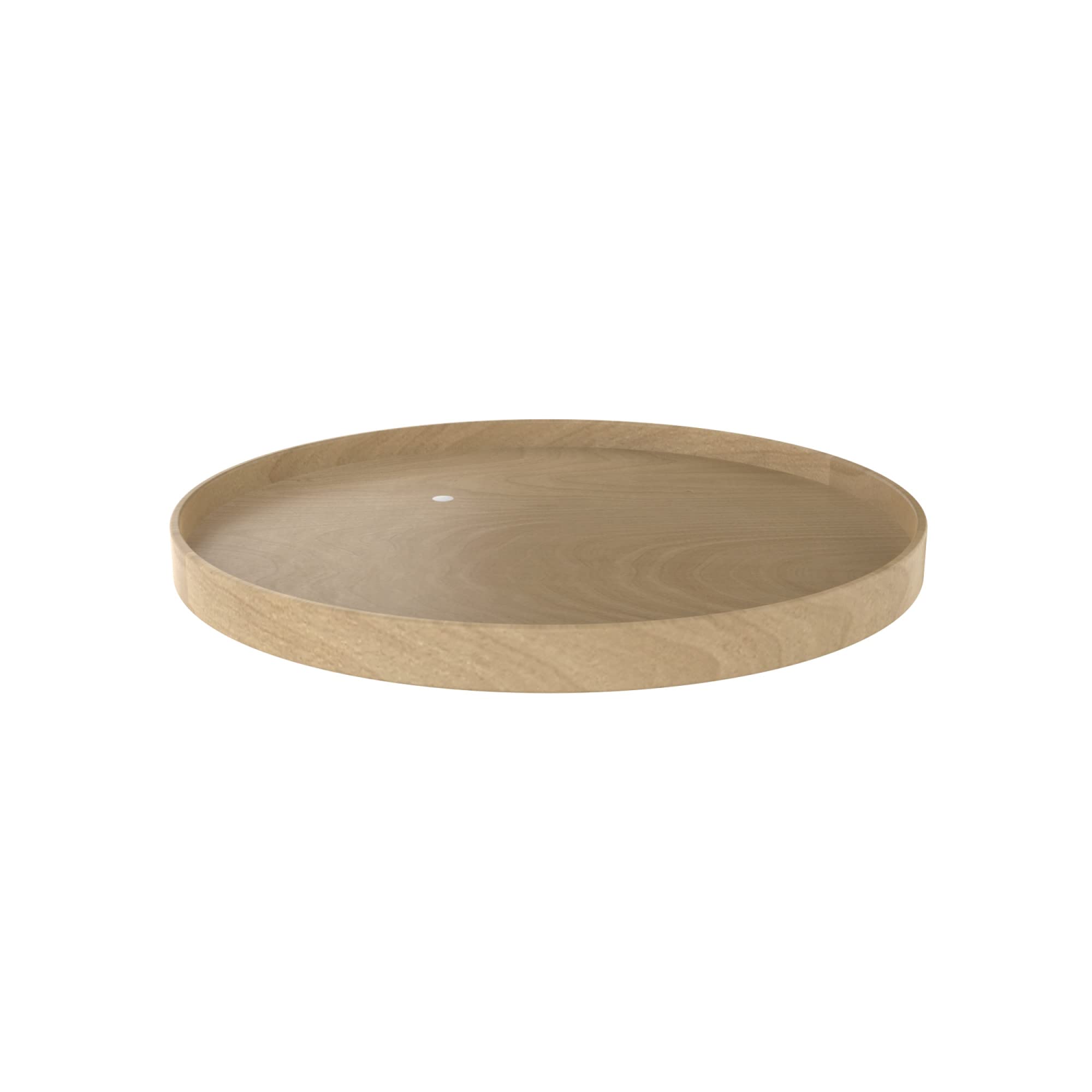 Natural Wood Full-Circle Lazy Susan Turntable Shelf for Kitchen Corner Wall Cabinets | Space-Saving Spice Rack Organizer | Perfect for Pantry, Spice Storage & Home Organization