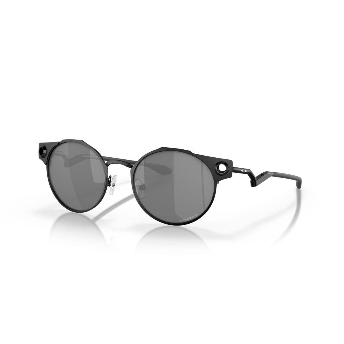 Oakley Deadbolt Satin Black/Prizm Black Polarized Sunglasses 0OO6046 604603 - Stylish UV Protection for Outdoor Sports & Driving