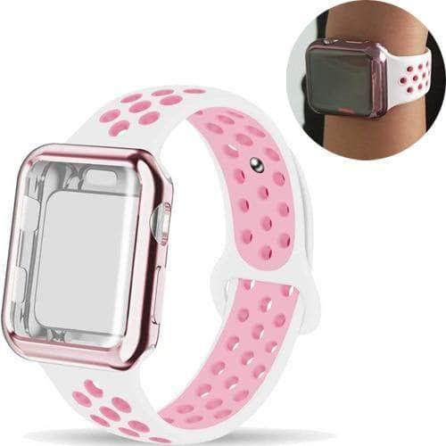Premium Silicone Protective Case for Apple Watch Series 6/5/4/3/2/1/SE - 44mm 42mm 40mm 38mm - Shockproof & Scratch-Resistant Cover for Workout, Running & Daily Use