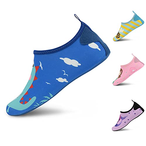 Non-Slip Quick Dry Water Shoes for Toddlers & Kids - Barefoot Swim Shoes for Beach, Pool & Aqua Play | Boys & Girls Waterproof Sandals for Outdoor Activities