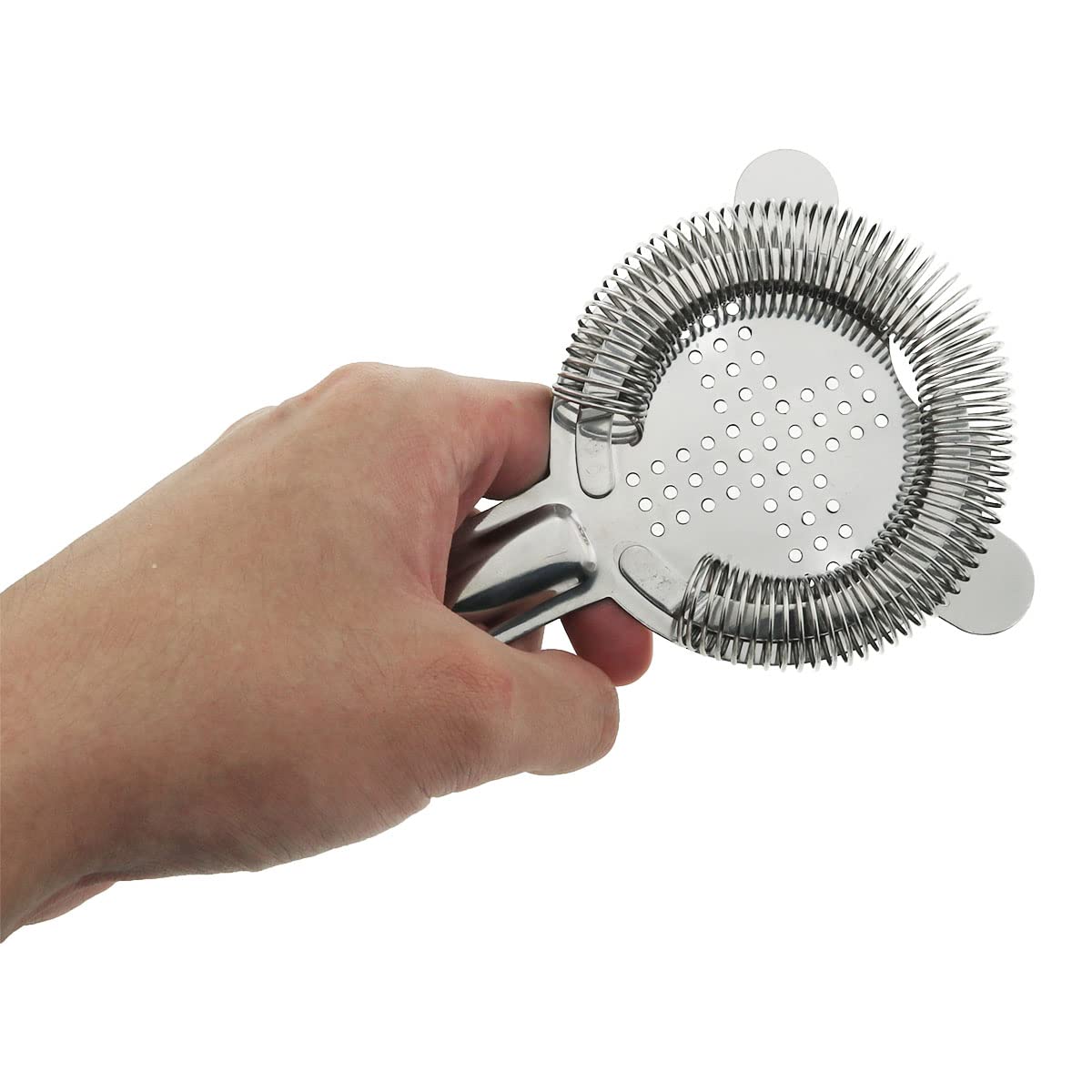 Premium Stainless Steel Cocktail Strainer - Professional Bar Tools for Ice Cube Filtering, Mixing & Serving | Perfect for Home Bars, Cocktail Parties & Bartending