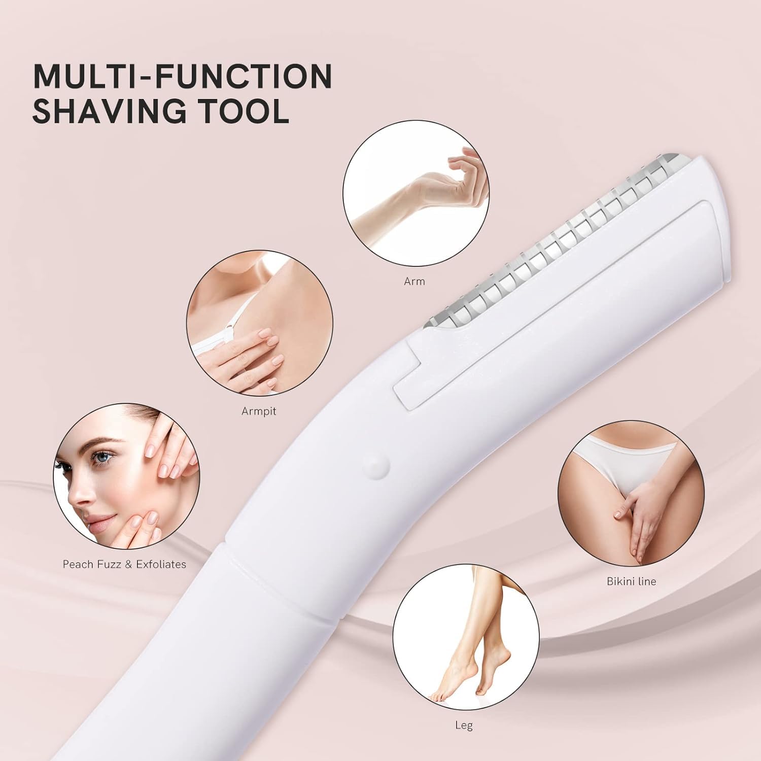 6 Pack Japanese Eyebrow Razors for Women - Ultra Sharp Precision Blades for Peach Fuzz Removal, Dermaplaning & Facial Hair Shaping | At-Home Salon Quality Exfoliating Tools for Smooth Skin Care Routine