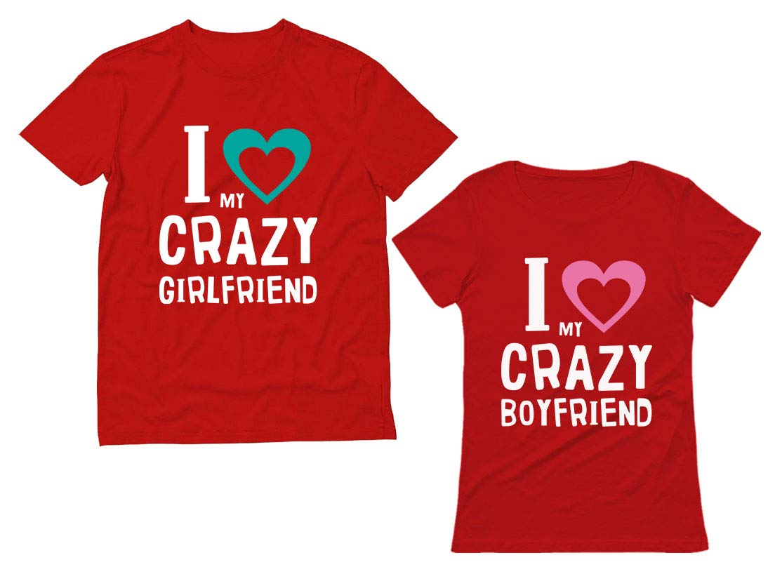 Funny Matching Couples T-Shirts - Valentine's Day Gift for Girlfriend & Boyfriend | Cute Couple Outfits for Date Night & Anniversary Celebrations