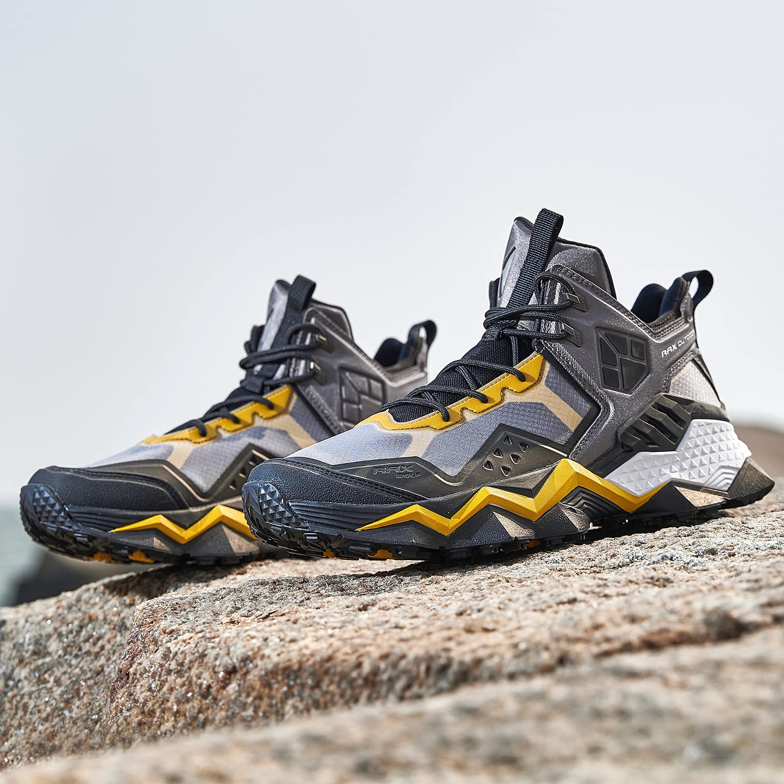 RAX Men's Lightweight Hiking Shoes - Waterproof Trekking Boots for Outdoor Adventures, Trail Running & Camping - Durable Non-Slip Hiking Footwear for Men