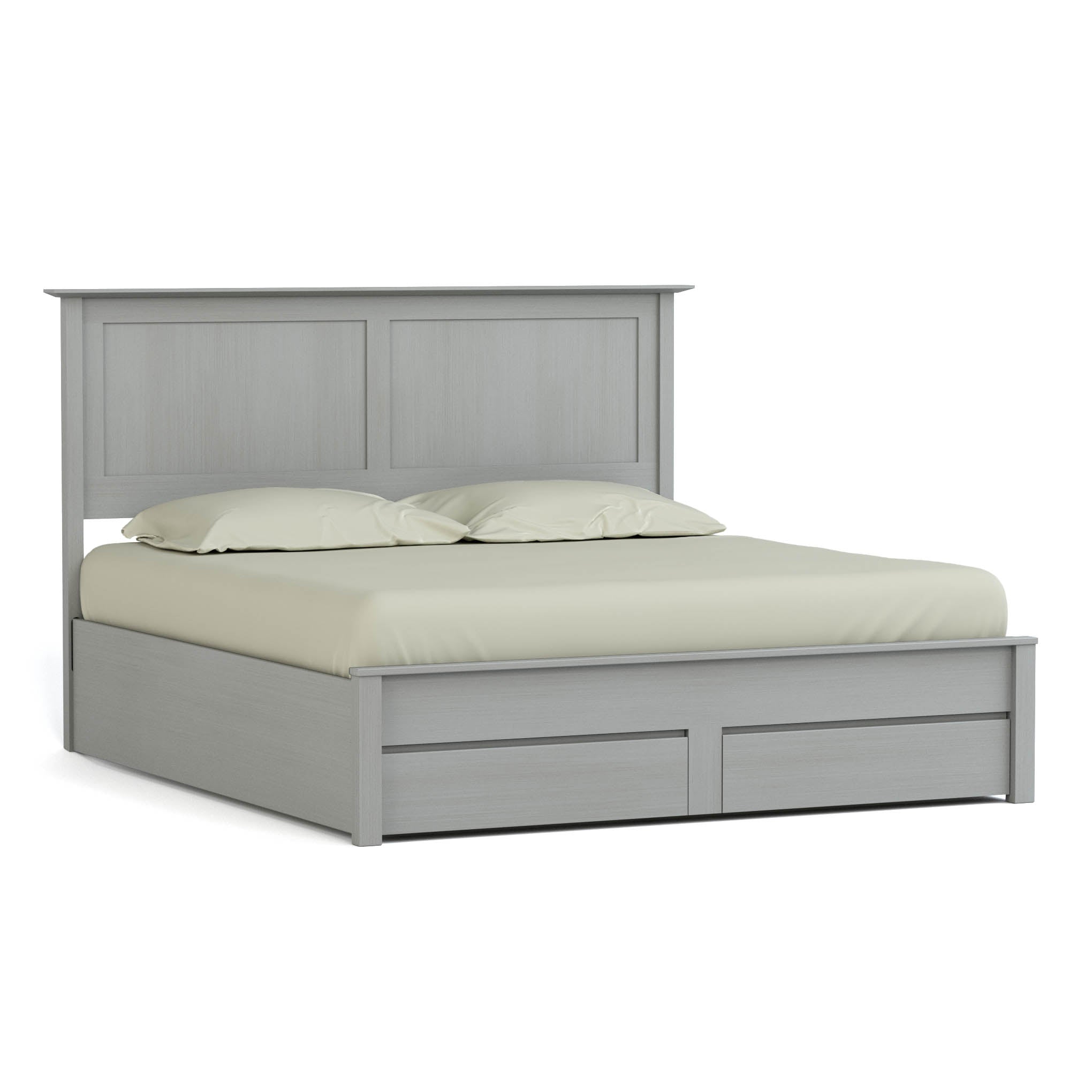 Gable Road Storage Bed - Queen Size Platform Bed with Underbed Storage Drawers for Small Spaces | Perfect for Apartments, Dorms & Guest Rooms