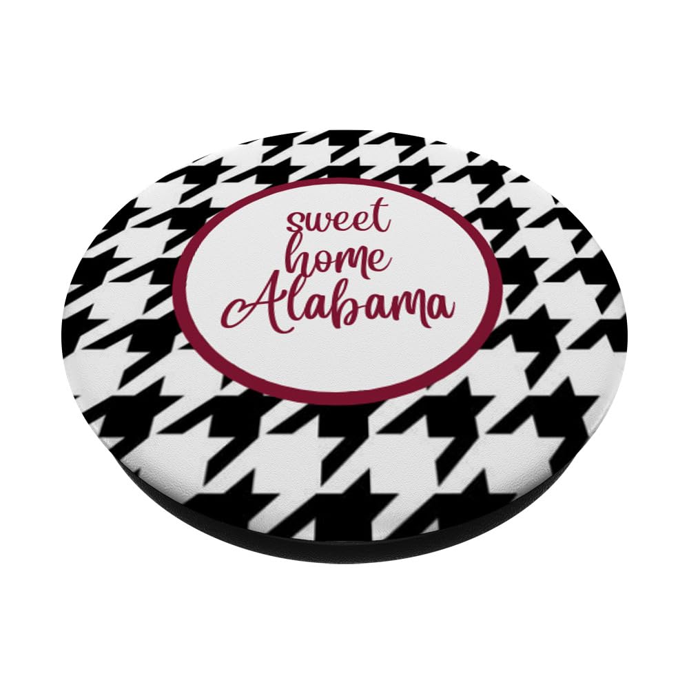 Alabama Houndstooth PopSockets PopGrip - Interchangeable Phone Grip & Stand for iPhone, Samsung, Smartphones - Perfect for Work, Travel, and Everyday Use