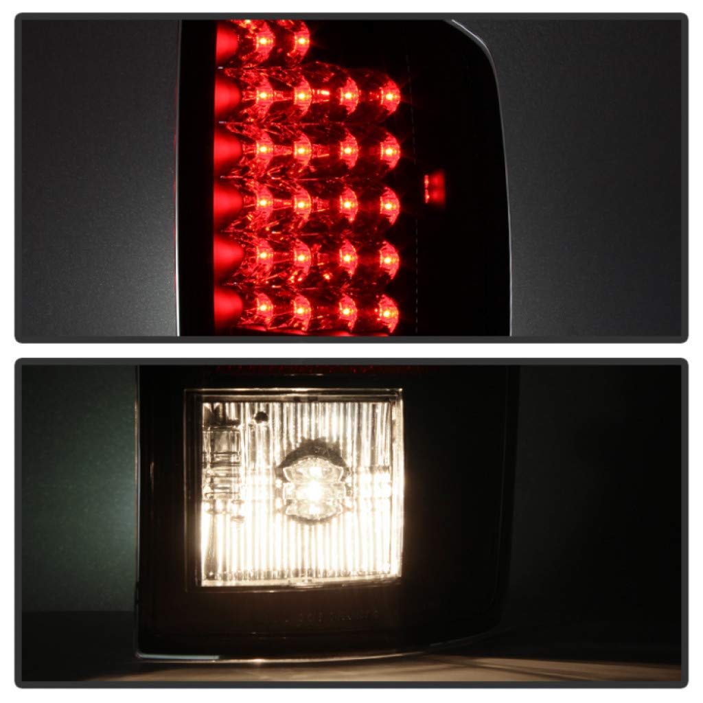Spyder LED Tail Lights for Dodge Ram 1500/2500/3500 (2006-2009) - Black Smoke Pair (5078117) | Upgrade Your Truck's Style & Visibility for Night Driving & Off-Road Adventures