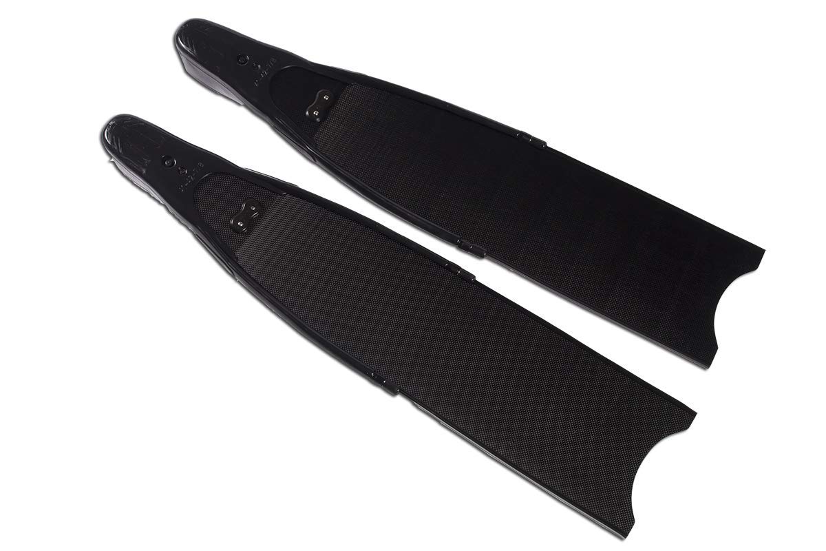 Premium Carbon Fiber Freediving & Spearfishing Fins - Lightweight High-Performance Swim Fins for Underwater Hunting and Deep Diving | Ideal for Ocean, Pool Training and Spearfishing Adventures