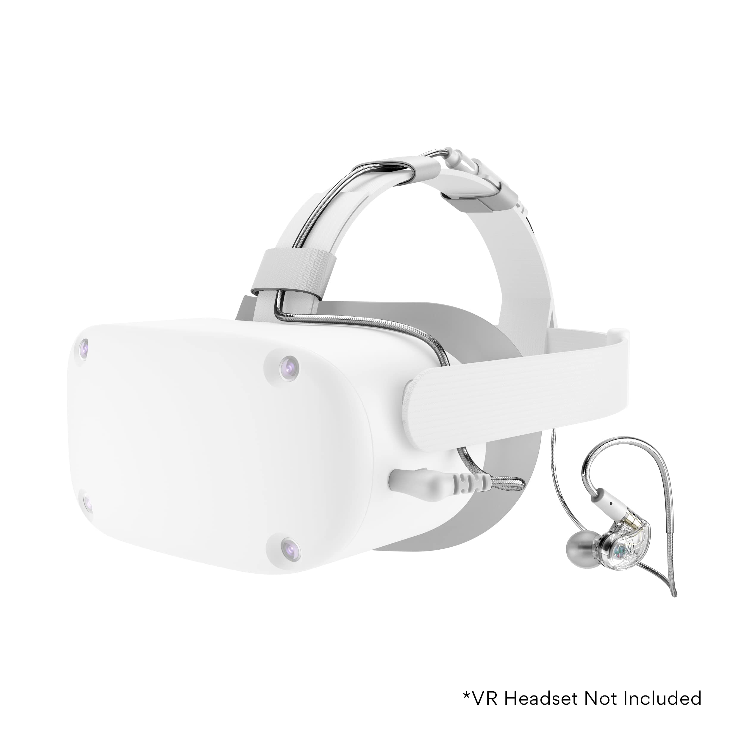 MEE Audio M6 VR Multiplatform In-Ear Gaming Earphones with Headset Mic for PS5, Xbox, Nintendo Switch, PC - Includes Short Cable & Mounting Bracket for Oculus Quest & VR Headsets - Perfect for Immersive VR Gaming & Console Play