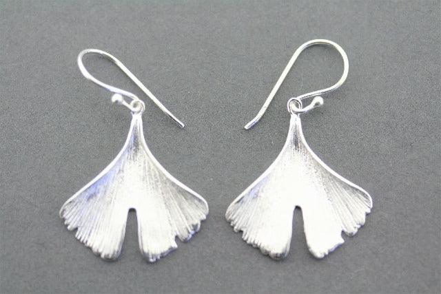 Ginkgo Leaf Earrings Sterling Silver - Elegant Nature-Inspired Jewelry for Women - Perfect for Everyday Wear & Special Occasions
