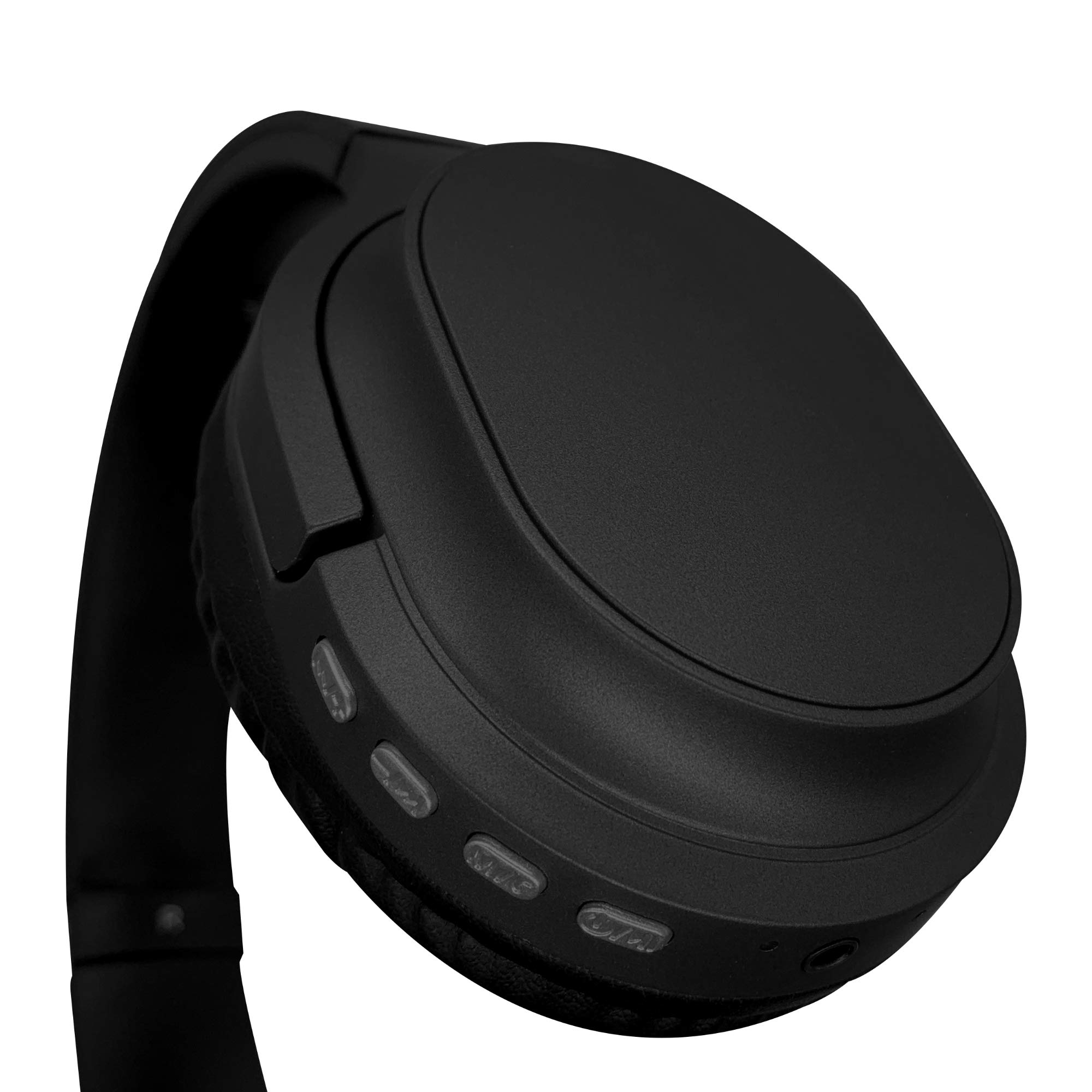 SOUNDBOUND Wireless Over-Ear Headphones with Microphone - Bluetooth 5.0, 40H Playtime, Noise Cancelling, Comfort Memory Foam Ear Cushions (Black) - Perfect for Workouts, Commuting & Office Use