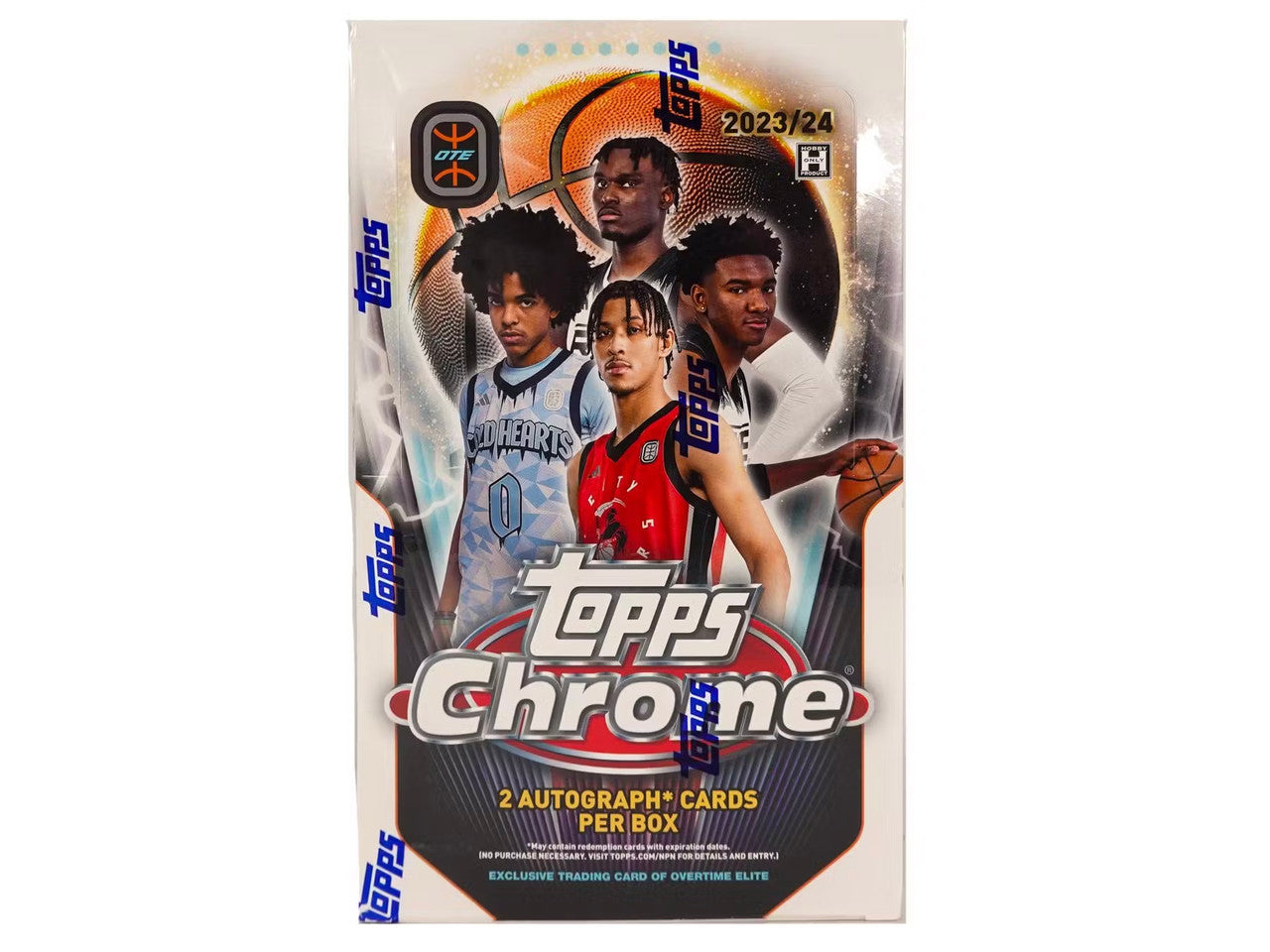 2024 Topps Chrome Overtime Elite OTE Hobby Box - Premium Basketball Trading Cards Collection for Collectors & Investors - Perfect for Sports Memorabilia Displays & Card Trading Events