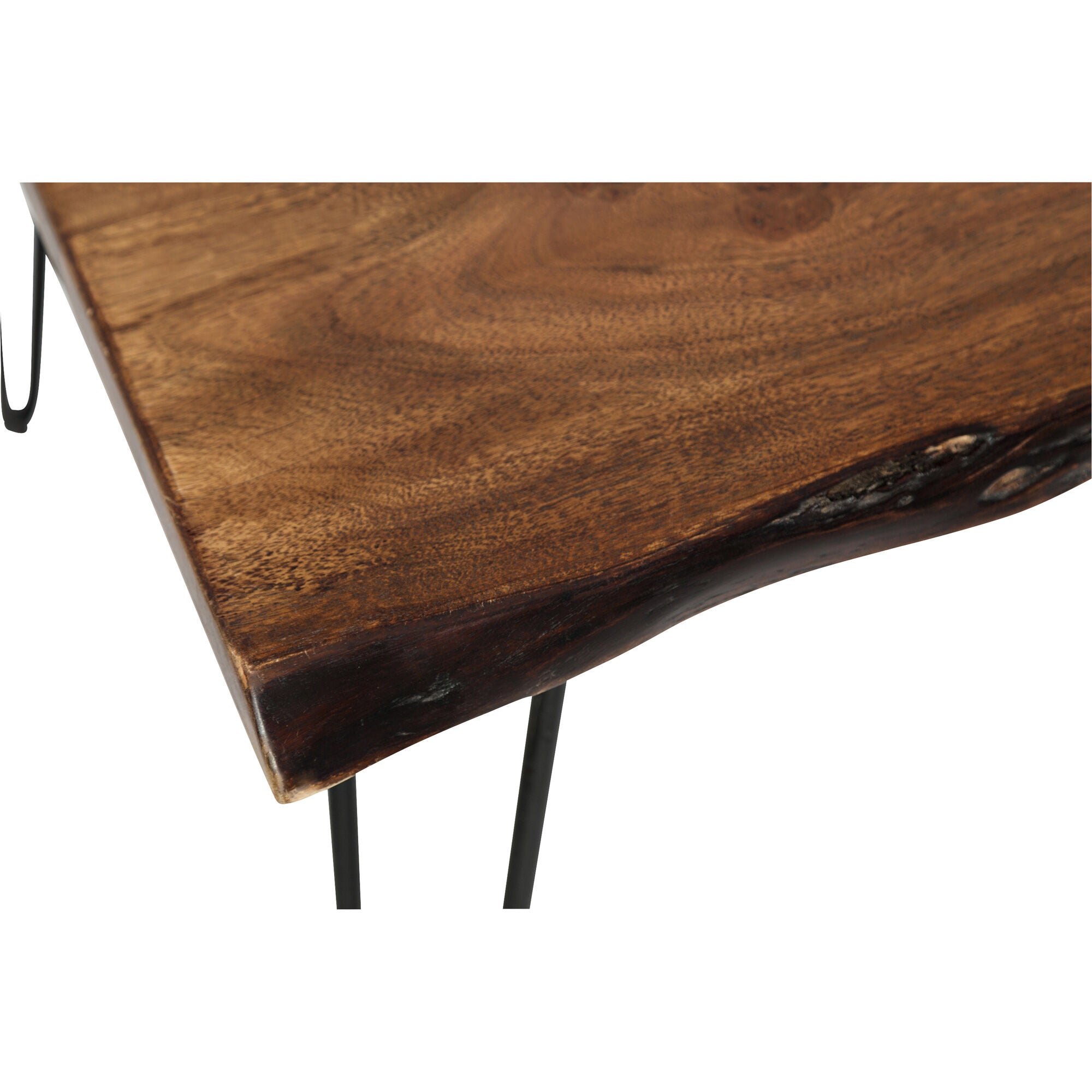 Natures Edge 79 Inch Solid Wood Dining Table - Rustic Farmhouse Style for Kitchen & Dining Room - Perfect for Family Gatherings & Dinner Parties