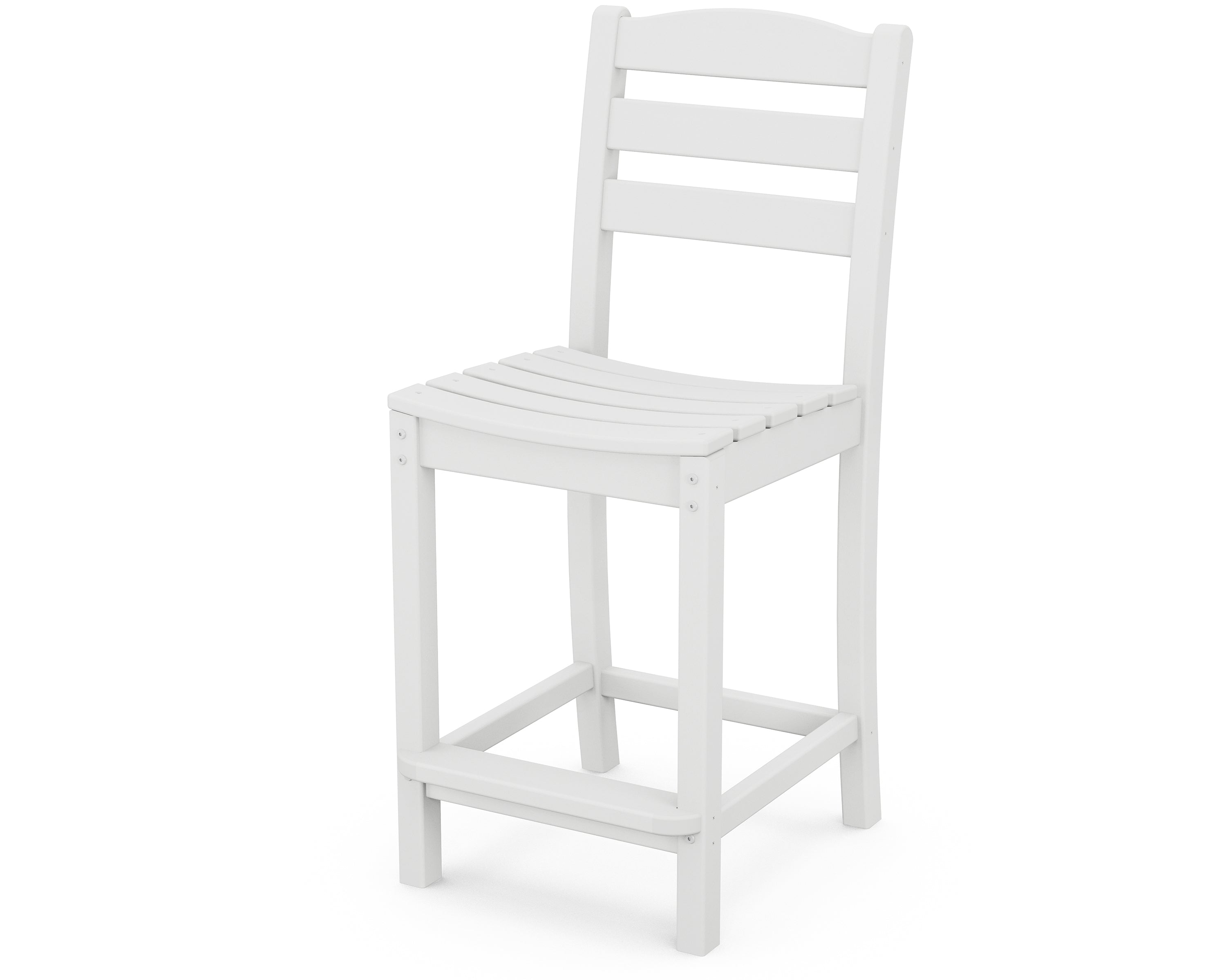 POLYWOOD La Casa Cafe Counter Height Bar Stool - Durable Outdoor/Indoor Dining Chair for Patio, Kitchen, Restaurant & Bar Use